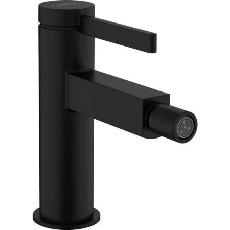 Смеситель Hansgrohe 76200670 Finoris для биде с донным клапаном черный матовый