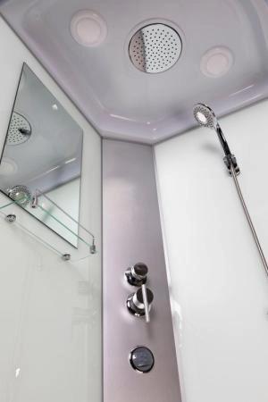 Душевая кабина Niagara NG-1101-14G 900х900х2150 низкий поддон 13см стекло матовое с полкой