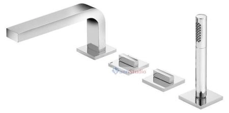 Смеситель на борт ванны Keuco Edition 11 51130010100, 180 мм, на 4 отверстия Хром