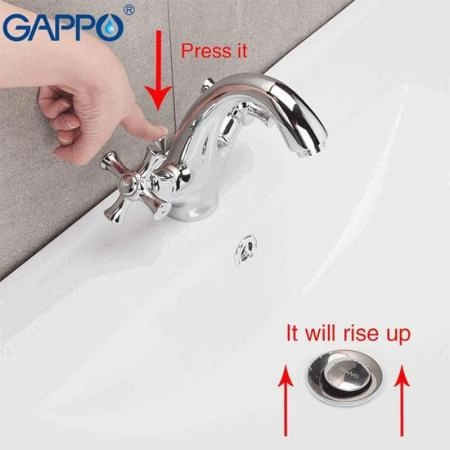 Смеситель Gappo G1042 для раковины хром