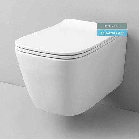Artceram A16 Унитаз подвесной 36x52см, безободковый, saniglaze, the.reel, цвет: белый матовый