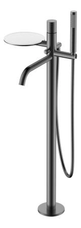Смеситель STICK Boheme напольный Gun Metal c ручкой DIAMOND 129-GM