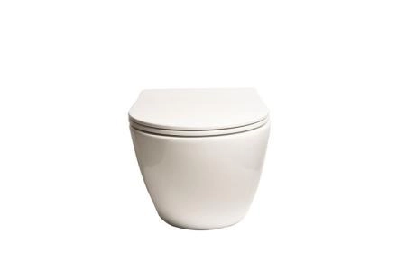 Унитаз подвесной SantiLine SL-5005 безободковый    сиденье микролифт