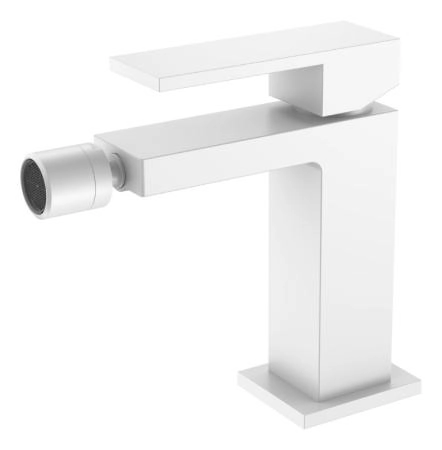 Смеситель для биде Boheme Qubic Matt White 476-MW