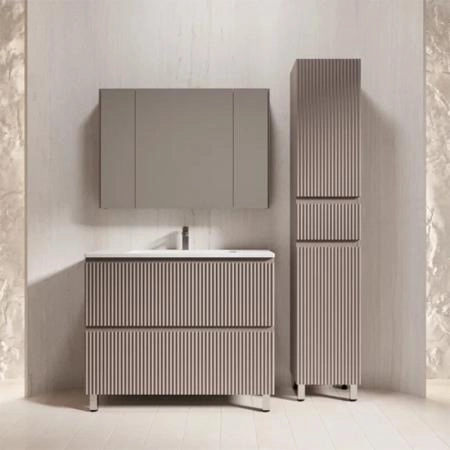 Тумба с раковиной Style Line Марокко 100 ЛС-00002510 напольная тауп темный