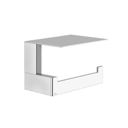 Gessi Rettangolo Держатель для туалетной бумаги с крышкой, подвесной, цвет: хром