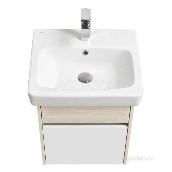 Тумба под раковину AQUATON Верди PRO 50 белый, ясень фабрик 1A195901VDAV0