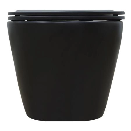 Унитаз подвесной Azario Gloria 48х37х36 безободковый, чёрный матовый (AZ-2003MB)