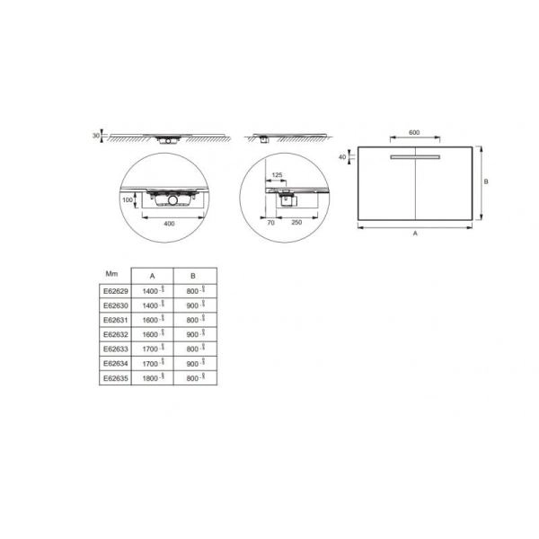 Поддон для душа Jacob Delafon SURFACE E62630-SS2 140x90 см неокварц