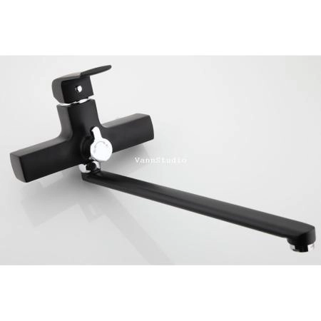Смеситель Gappo G2250 для ванны длинный излив , черный