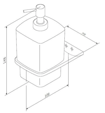 Диспенсер для жидкого мыла AM.PM Inspire 2.0 A50A36900 хром