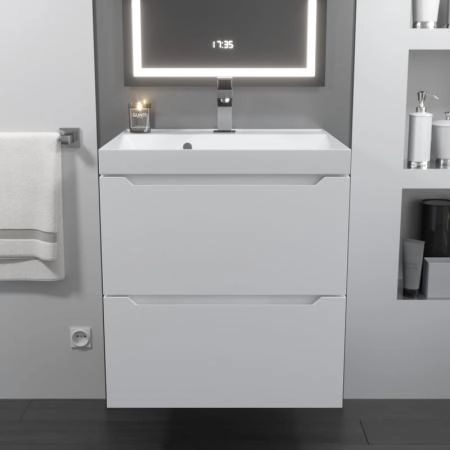 Тумба под раковину для ванной Uperwood Tanos NEW 50 см, подвесная, белая