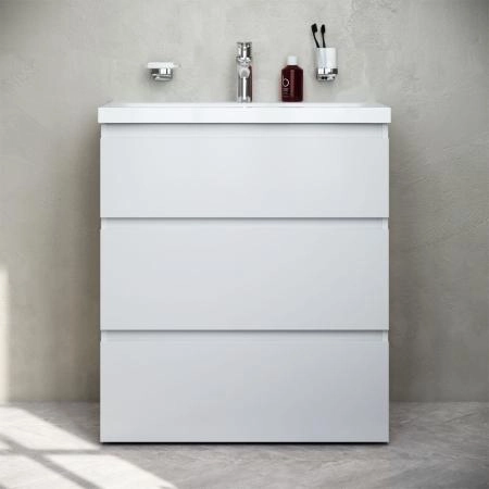 Тумба под раковину напольная AM.PM Gem S M91FSX0752WG белый глянец