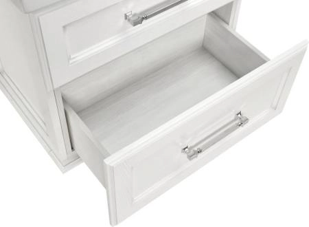 Тумба под раковину ASB-Woodline Венеция 70 Белый (патина серебро)