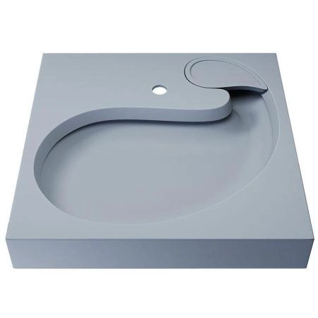 Раковина над стиральной машиной Uperwood Comforty 60*60 см, серая матовая