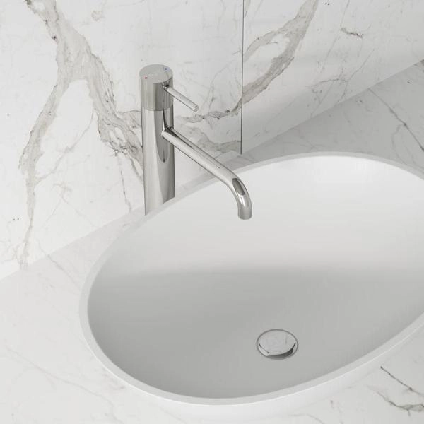 Смеситель NT BAGNO NT4211Н SILIO H для раковины серый хром