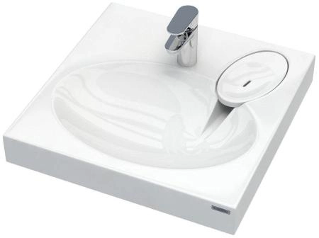 Раковина над стиральной машиной Paulmark STERN 700431, белая, 60х60, с комплектом