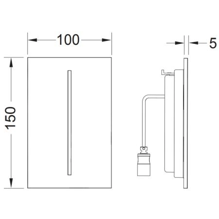 TECEfilo Urinal Лицевая панель, пластик, цвет: белый глянцевый