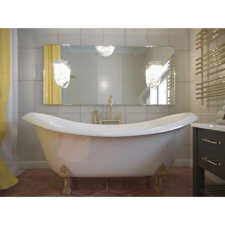 Ванна AquaStone Лиона ножки бронза 190х86 иск. камень