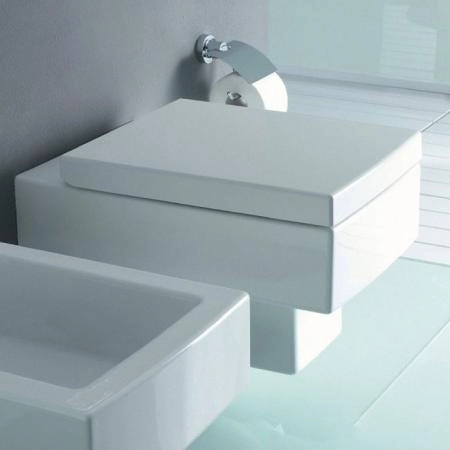 Duravit Vero Унитаз подвесной 37x54.5см, с вертикальным смывом с сиденьем, цвет: белый