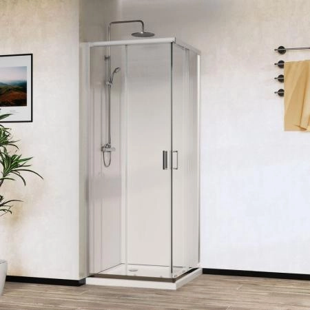 Душевой уголок Vincea City VSS-5CT800CL, 800*800, хром, стекло прозрачное