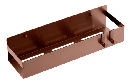 Полка Boheme подвесная + 2 крючка BRUSHED BRONZE 10965-BRB