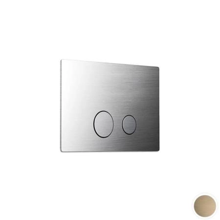 Newform X-Steel 316 Панель смыва, совместимая с Geberit Sigma 8 и Sigma 12, цвет: PVD brushed pale gold