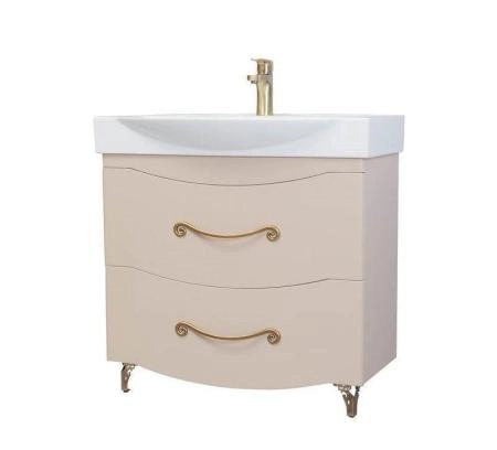 Тумба под раковину Bellezza Сесилия 85 напольная с 2 ящ. капучино