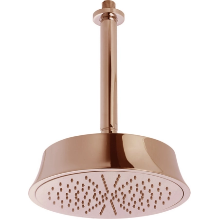 CISAL Shower Верхний душ D220 мм с потолочным держателем L270 мм, цвет: золото розовое
