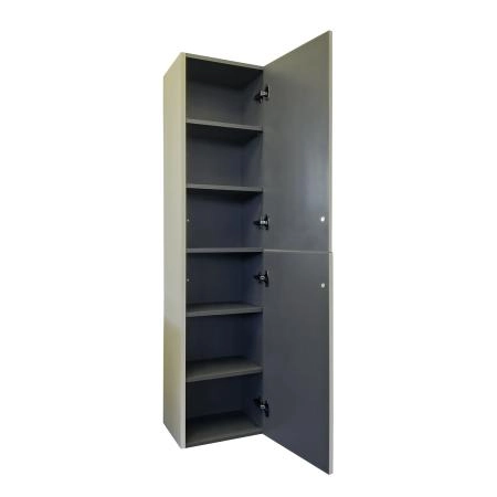 Шкаф-колонна Comforty Мадрид-40 00-00017855 серый шёлк