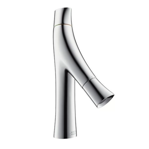 AX Starck Organic Cмеситель для раковины 80, на 1 отв., излив 116мм, с 2 рукоятками, без донного клапана, цвет: хром