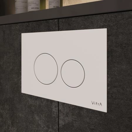 Кнопка смыва для инсталляции VitrA Origin  740-2400 глянцевая белая двойный смыв