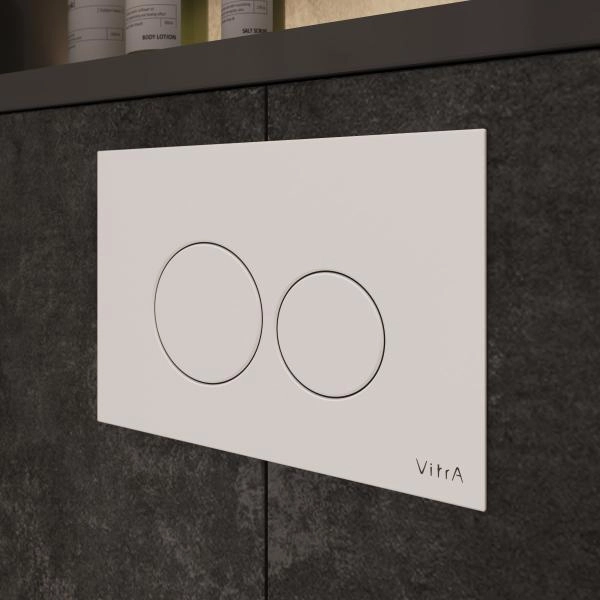 Кнопка смыва для инсталляции VitrA Origin  740-2400 глянцевая белая двойный смыв