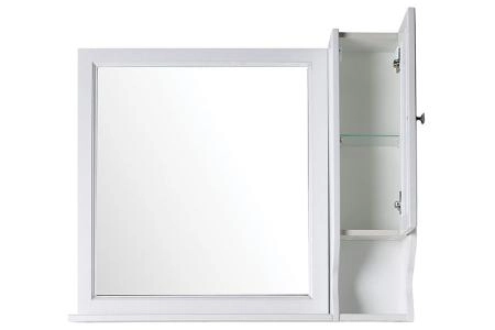 Тумба под раковину ASB-Woodline Гранда 105 Белый (патина серебро)