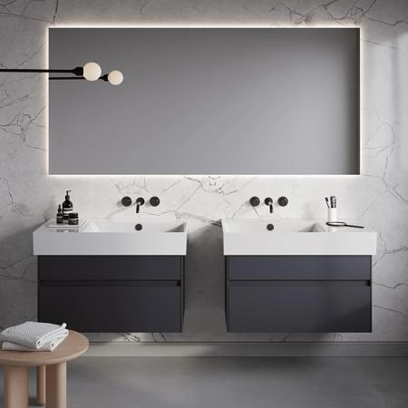 Catalano Premium Раковина 80x47см чаша слева, без отв., цвет: белый глянцевый