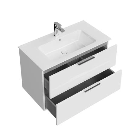 Тумба Kerama Marazzi PIANO FORTE ПИАНО ФОРТЕ PI.F.85\WHT подвесная 85 см, 2 ящика, белый глянцевый