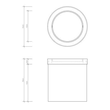 Decor Walther DW 1240 Корзина для бумаги 14.5xh16см, с крышкой, напольная, цвет: белый матовый