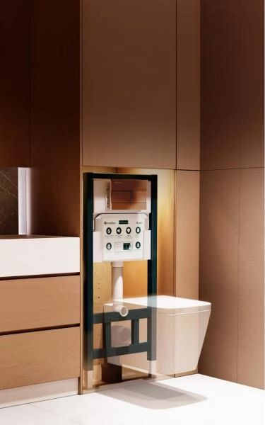 Инсталляция для подвесного унитаза KNOTLOR SPECTRUM ISWC501FG, бирюзовый (серия 2)