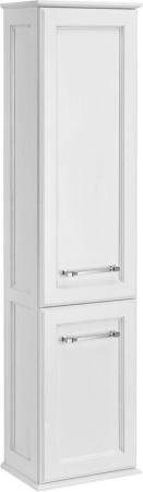 Пенал ASB-Woodline Венеция 40 Белый (патина серебро)