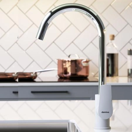 Смеситель для кухни RedBlu by Damixa Origin Balance 790730000 хром/белый