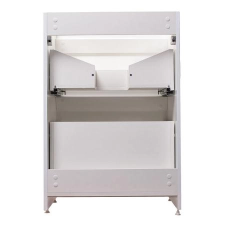 Тумба под раковину Style Line Elfante Даймонд 120 напольная, glass, Люкс белая, PLUS