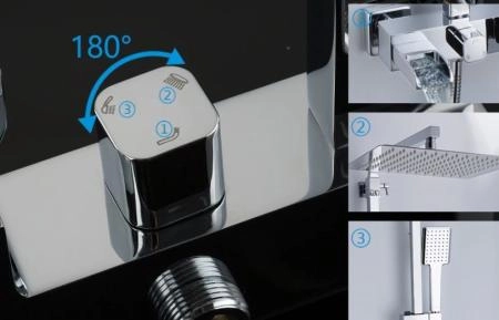 Душевая система Gappo Jacob G2407-20 для ванны, цвет хром
