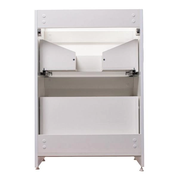 Тумба под раковину Style Line Elfante Даймонд 120 напольная, glass, Люкс белая, PLUS