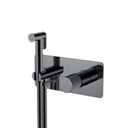 Смеситель гигиенический Boheme STICK Shine Gun Metal LINEA 127-SGM.3