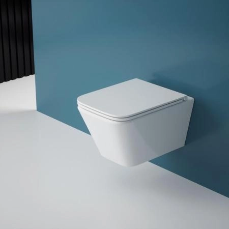 Унитаз подвесной ESBANO GARTEZ-51 безободковый подвесной белый 510x360x360