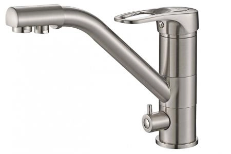 Смеситель для кухни ZORG Steel Hammer (SH 321 SATIN) сатин