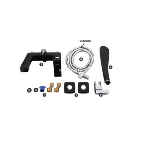 Смеситель Gappo G3250 для ванны, черный