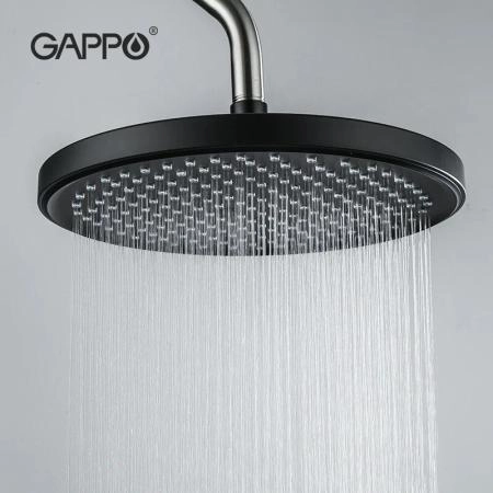 Тропический душ Gappo G004-26 цвет- черный ?260mm