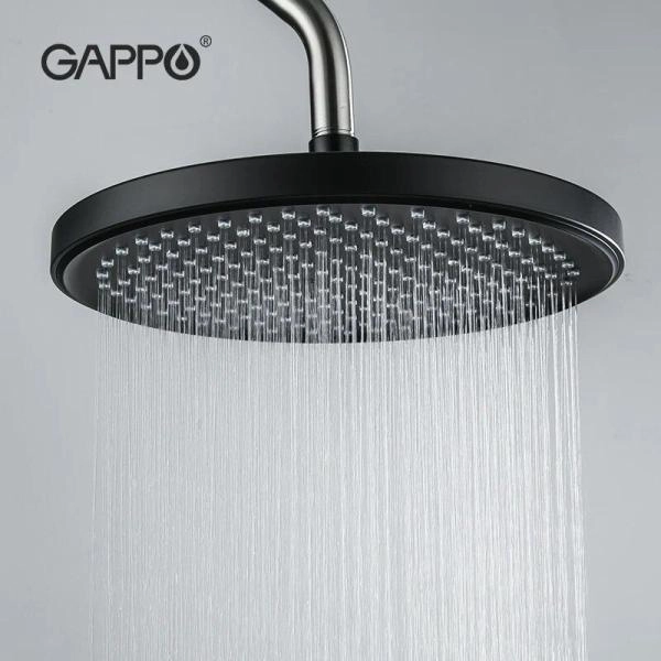 Тропический душ Gappo G004-26 цвет- черный ?260mm