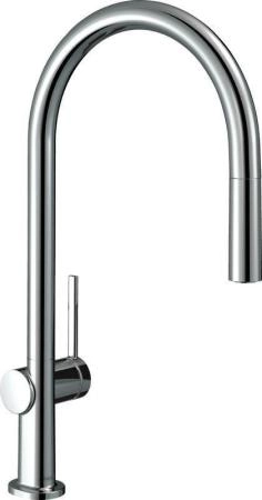 Hansgrohe 72803000 Talis M54 Смеситель для кухни 210 мм, выдвижной излив, S-box, хром